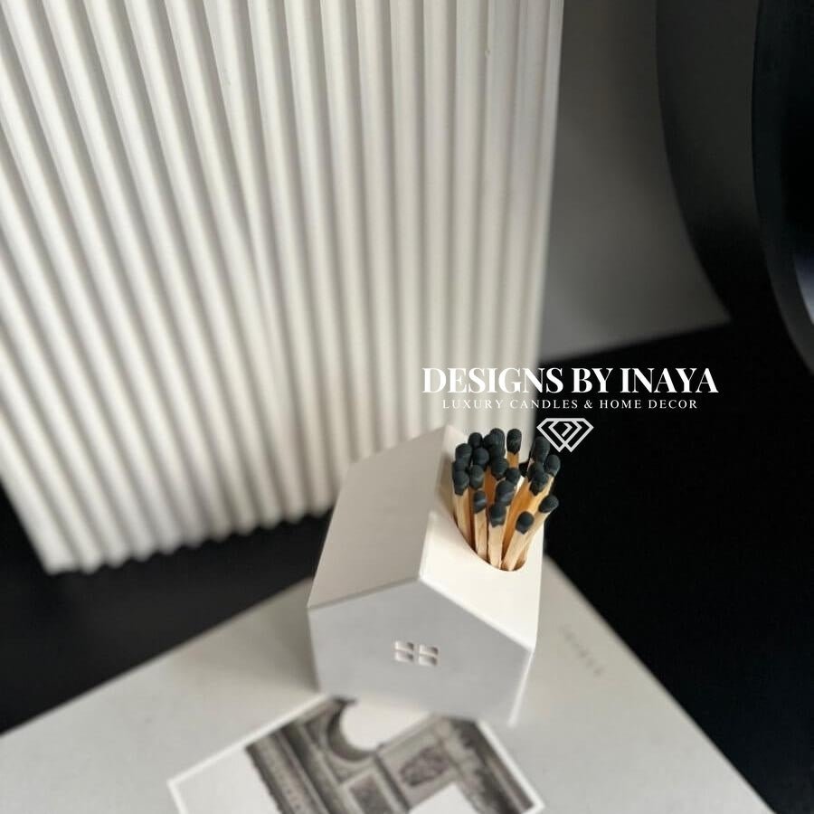 Stone Home Ornament & Matchsticks set - Designs by Inaya