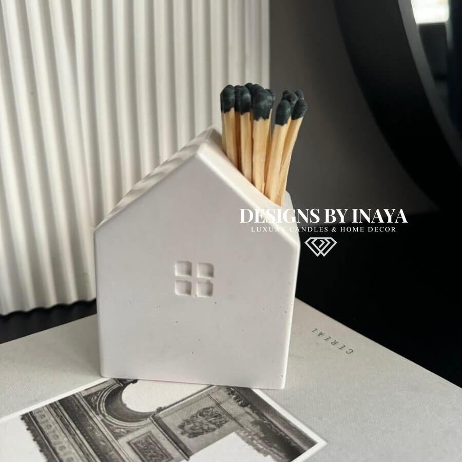 Stone Home Ornament & Matchsticks set - Designs by Inaya