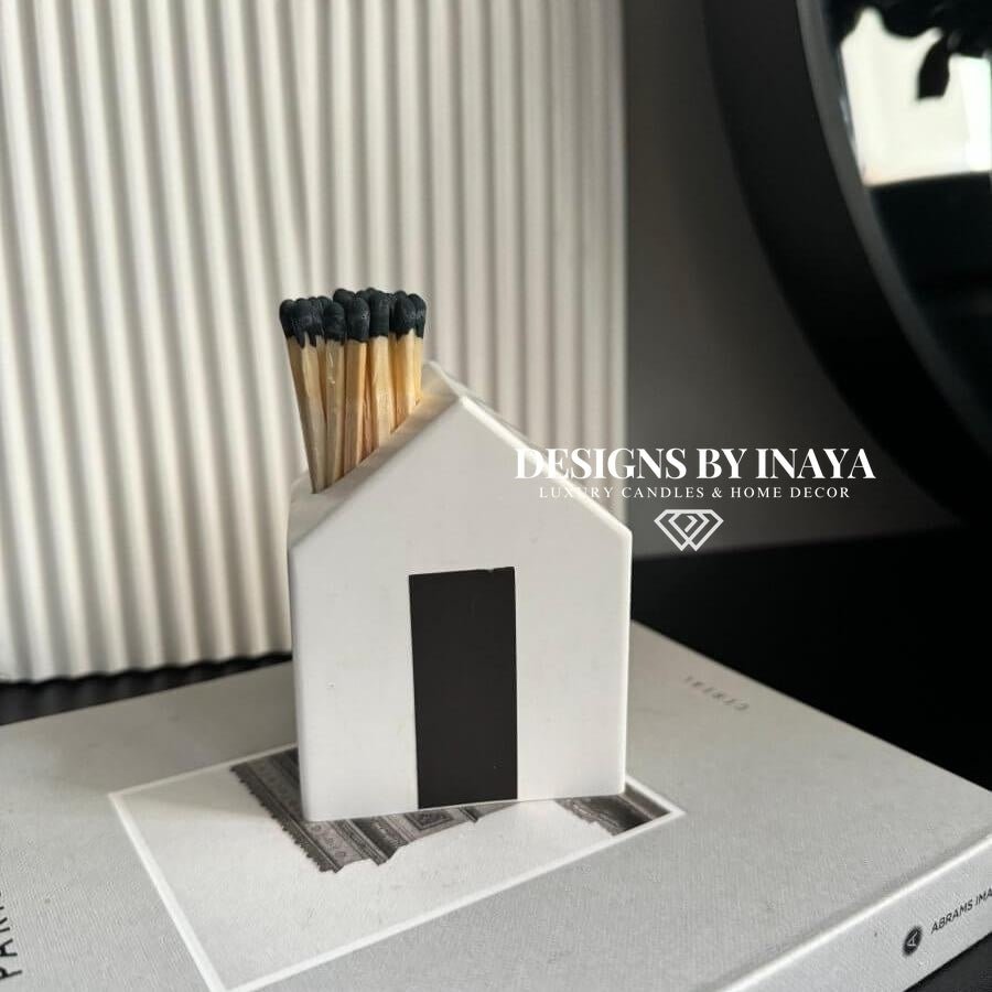 Stone Home Ornament & Matchsticks set - Designs by Inaya