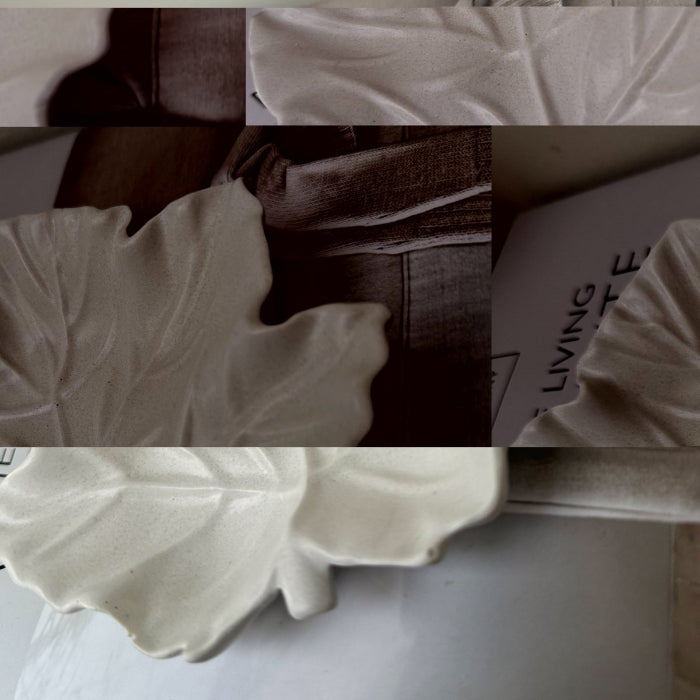 Stone Maple Leaf Decorative Tray - Designs by Inaya