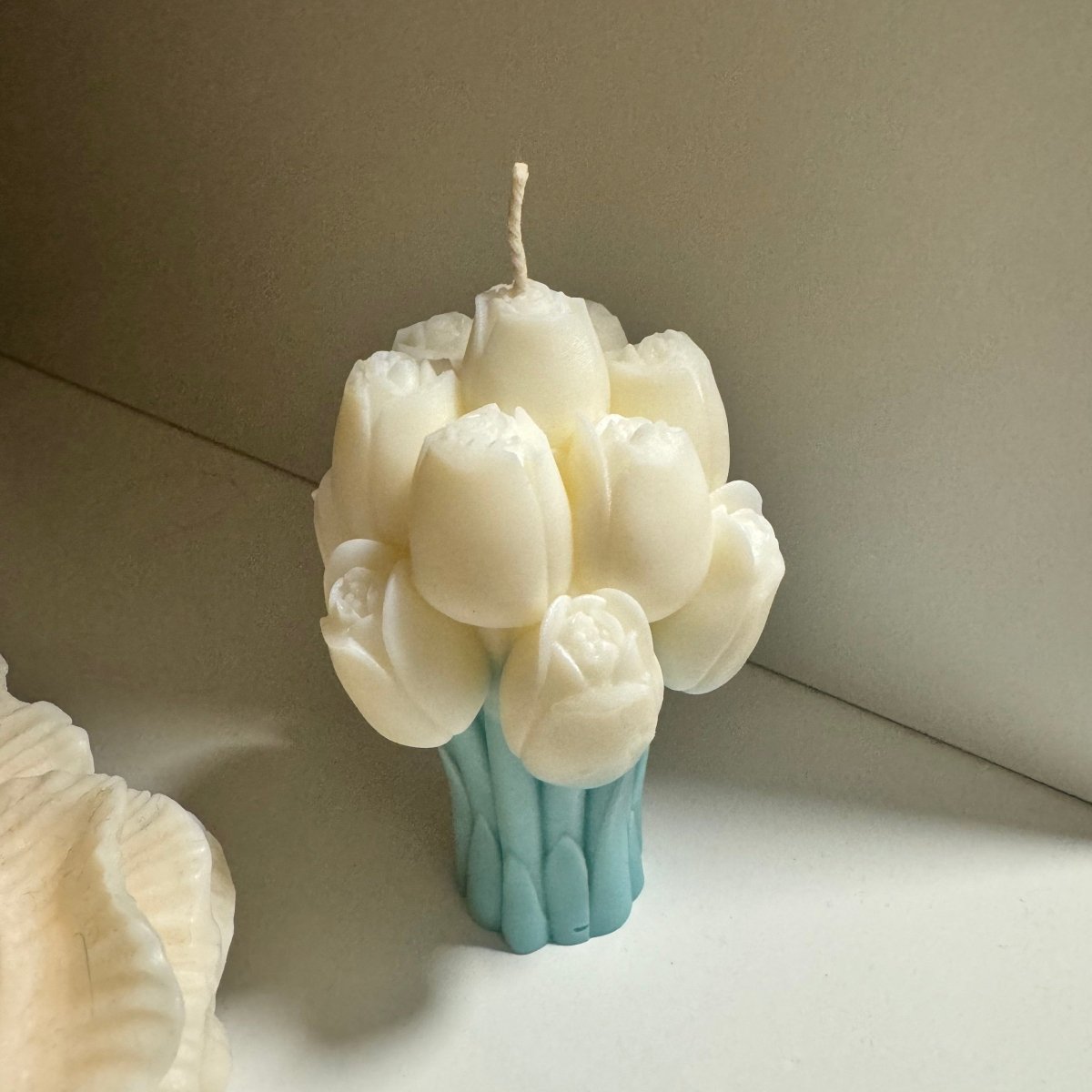 Tulip Bouquet Sculpture Soy Wax Scented Candle | Floral Home Decor | Luxury Gifts - Designs by Inaya