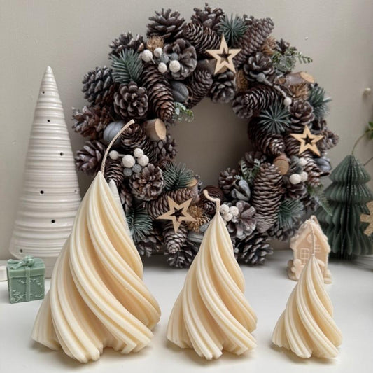 Twirl Christmas Tree Candles - Designs by Inaya