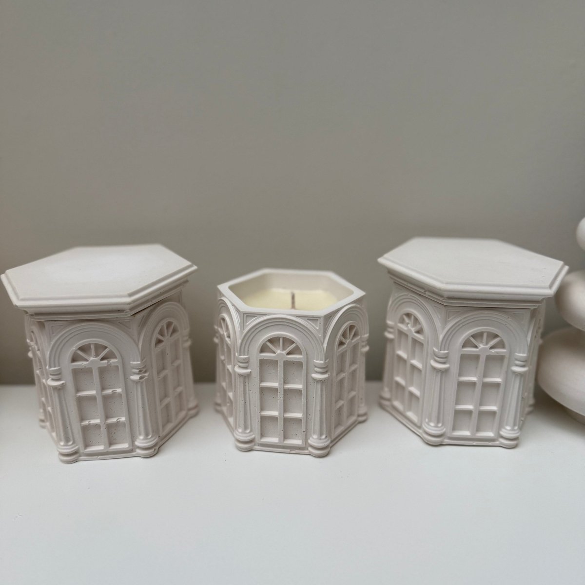 VALENTIA Stone Candle - Designs by Inaya