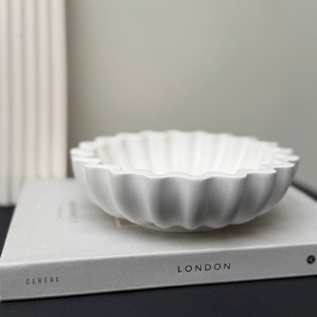 stone bowl for candle sand styling