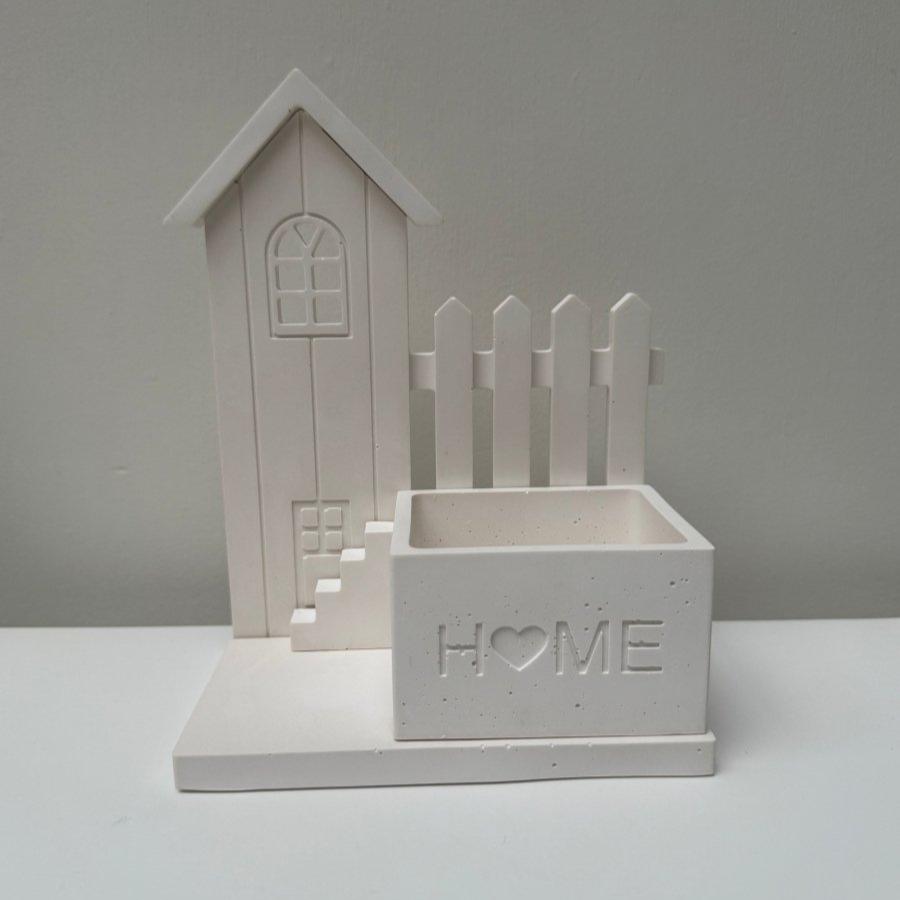 Handcrafted Stone House Scene Storage organiser Display - Designs by Inaya