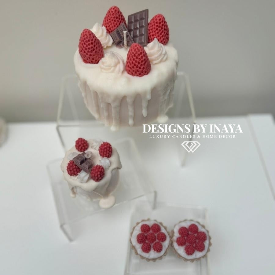 YUM Drizzle Fruit Cake Candle - Birthday Decorations - Designs by Inaya