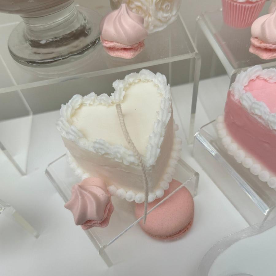 YUM Heart Cake Candle - Designs by Inaya