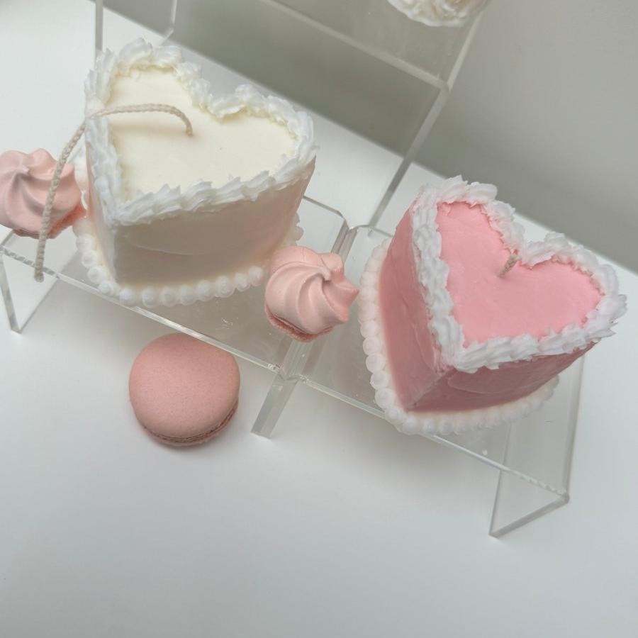 YUM Heart Cake Candle - Designs by Inaya