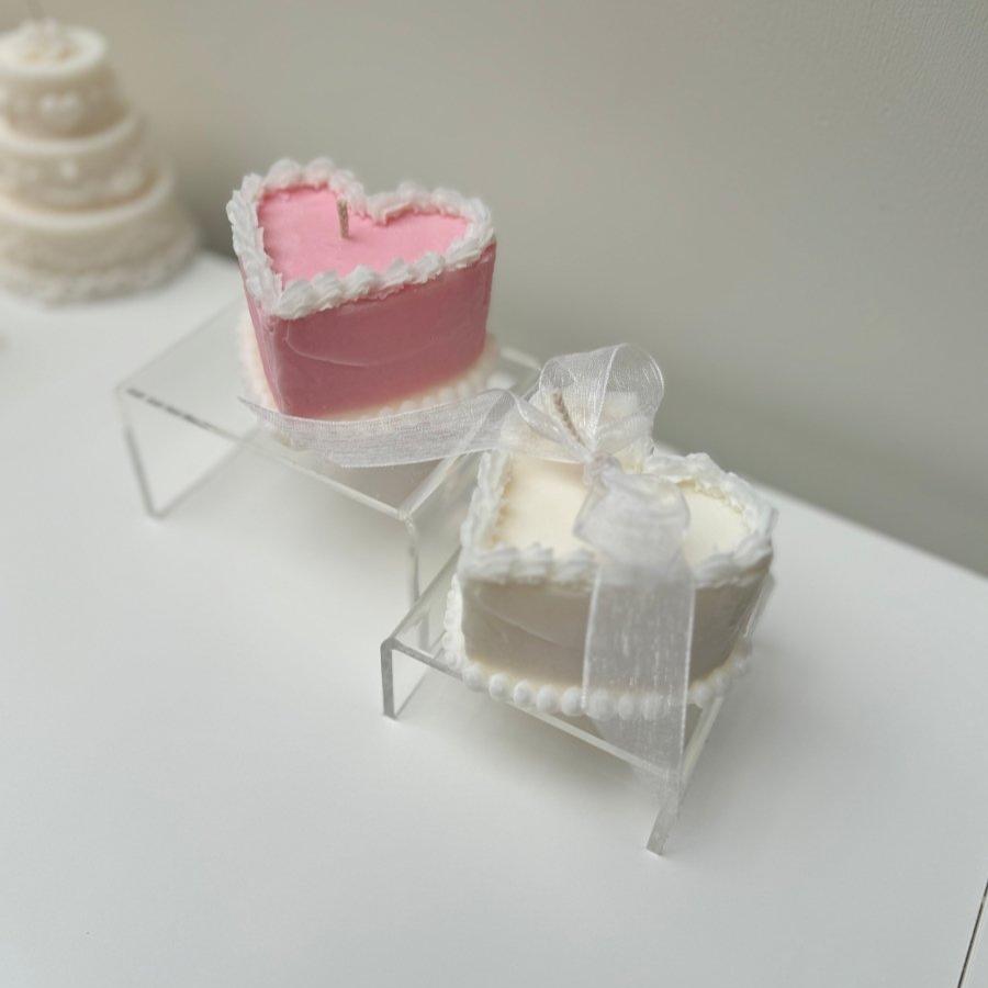 YUM Heart Cake Candle - Designs by Inaya