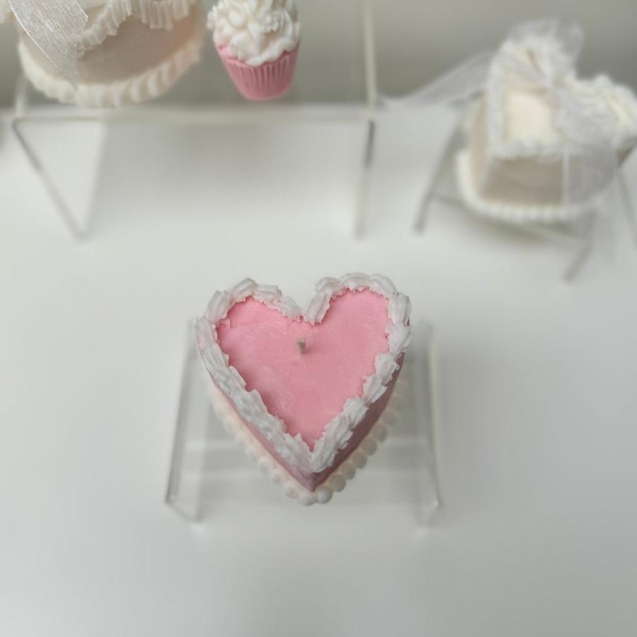 YUM Heart Cake Candle - Designs by Inaya