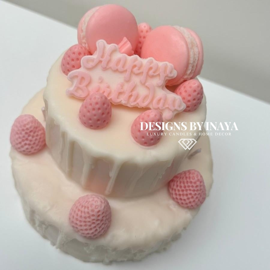 YUM Large Birthday Cake Candle - Designs by Inaya