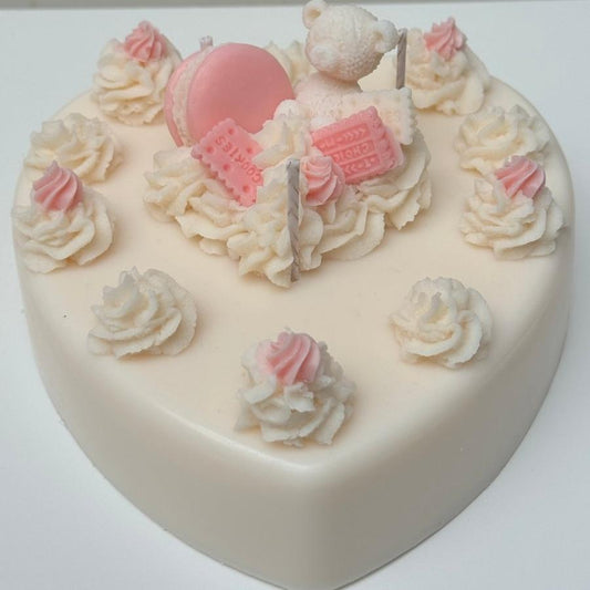 YUM Large Heart Cake Candle - Designs by Inaya