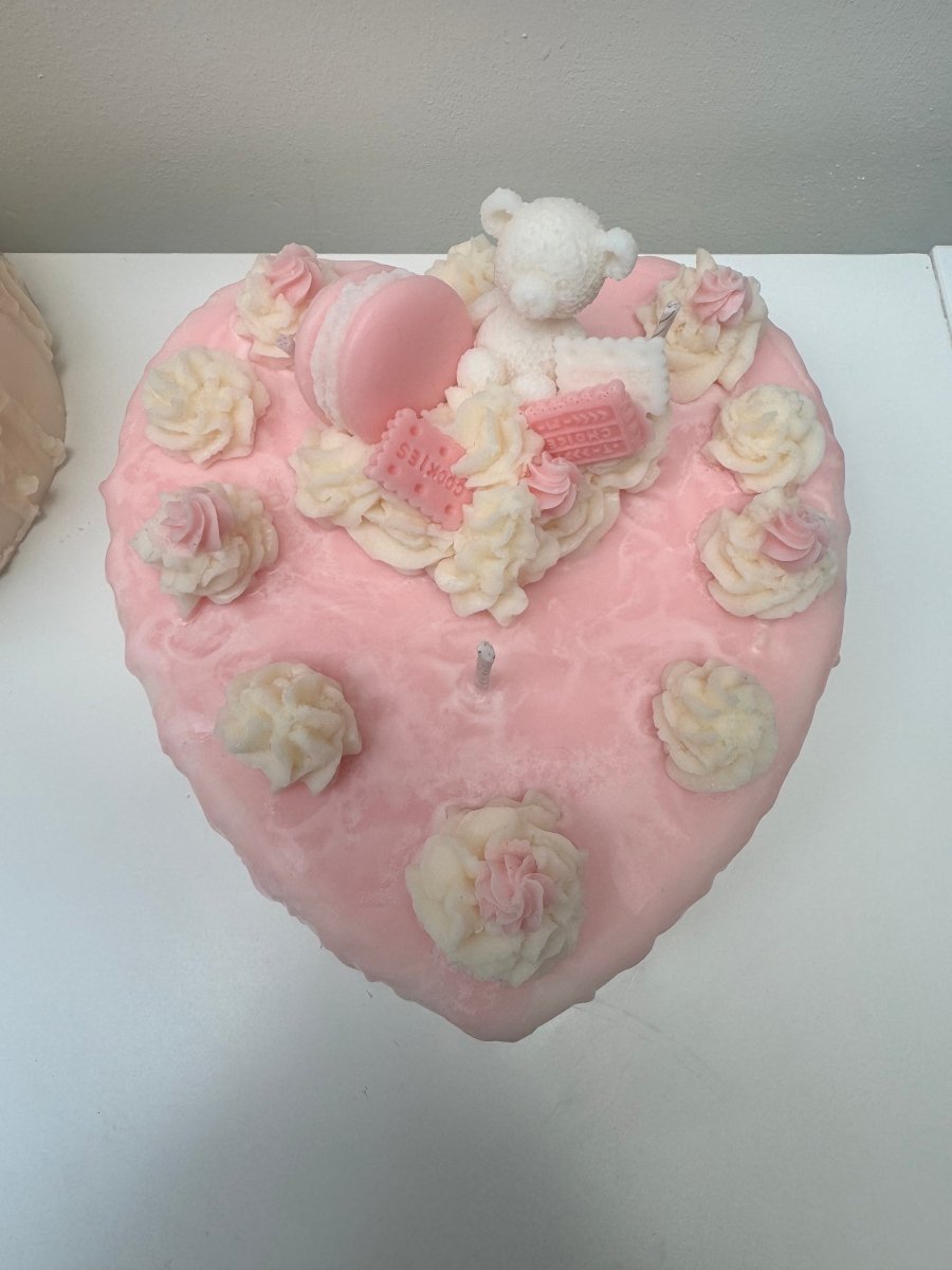 YUM Large Heart Drizzle Cake Candle - Designs by Inaya