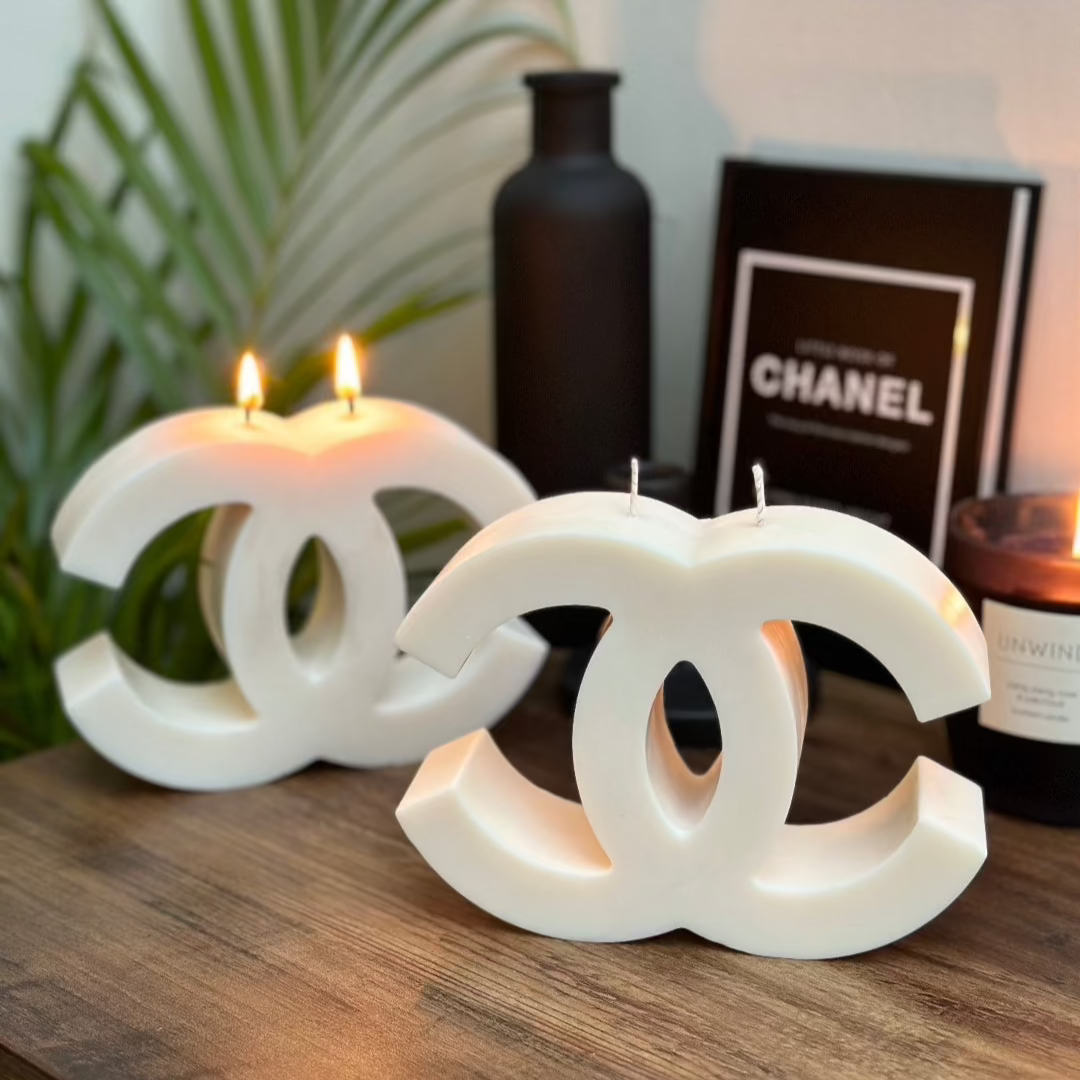 Cream Soy wax sculpture candle