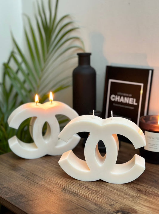 Cream Soy wax sculpture candle